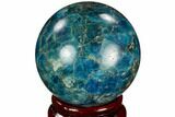 Bright Blue Apatite Sphere - Madagascar #121848-1